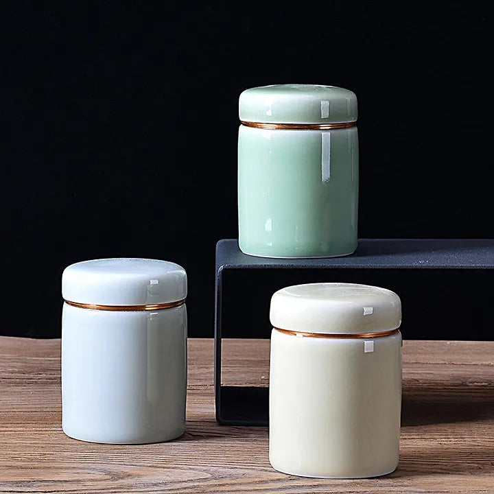 Portable Ceramic Tobacco Storage Jar