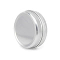 Aluminum tobacco tin with a transparent window