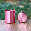 Pink aluminum alloy tobacco storage jar