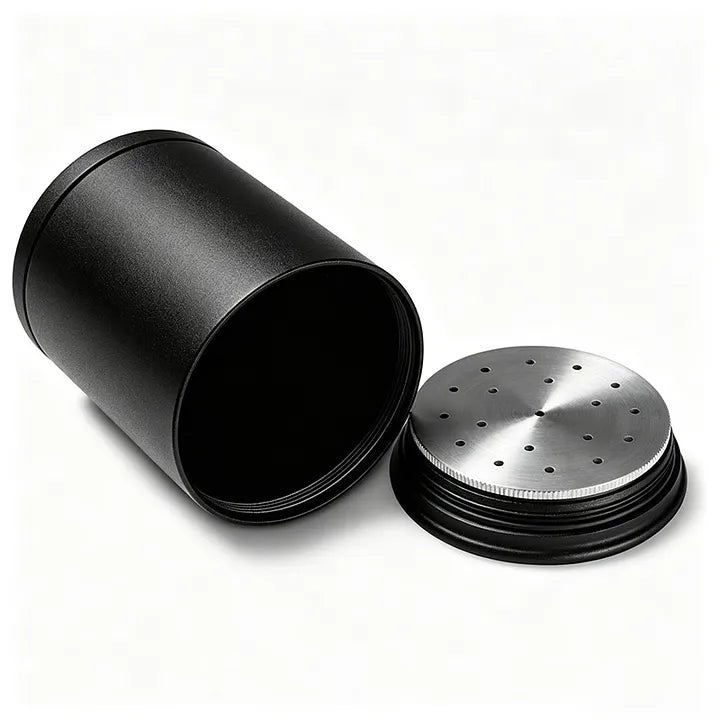 Matte Black Cigar Tobacco Storage Jar